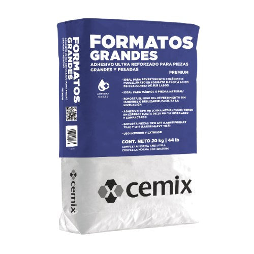 Adhesivo Formatos Grandes 20 Kg (32305) Cemix