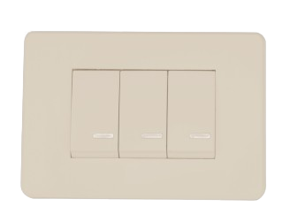 Apagador - Interruptor Triple Marfil (NIZA) (8840916) ARGOS