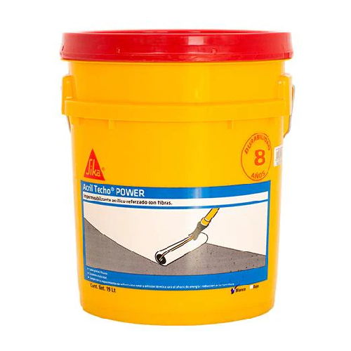Acril Techo Power Gris Cubeta (8 Años) (829519) Sika