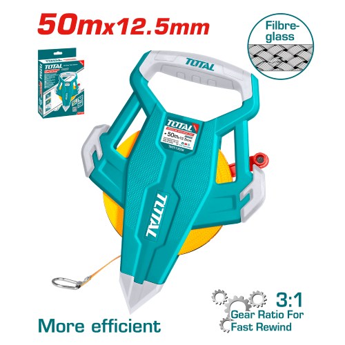 Cinta Metrica Fibra Vidrio 50MX12.5MM (6030-5609) TOTAL