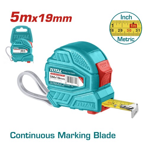 Cinta Metrica Doble Boton 5MX19MM (6030-5605) TOTAL
