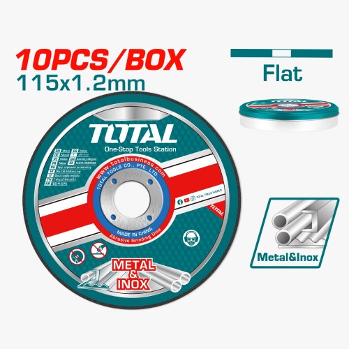 Disco Corte Metal Set 10 UDS 4 1/2" (6040-8846) TOTAL