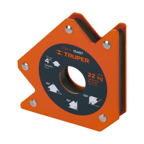 Escuadra magnética 4 p/soldar cap. 23 kg (15407) Truper