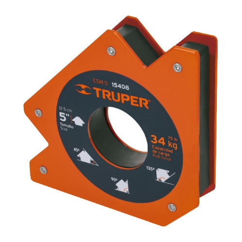 Escuadra magnética 5 p/soldar cap. 34 kg (15408) Truper