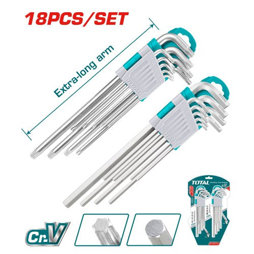 Llaves Allen y Torx Set 18UDS (6030-8626) TOTAL