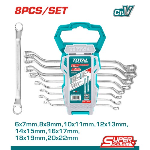Llave Corona Set 8UDS 6-22MM (6030-8622) TOTAL