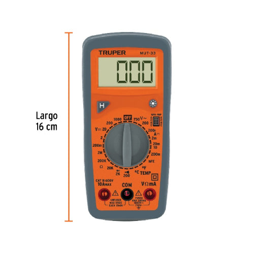 Multimetro digital junior (10401) Truper