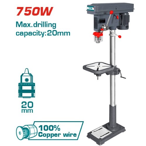 Taladro Pedestal 750W 3/4" (6040-6091) TOTAL