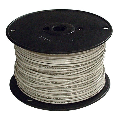 Cable #10 Thhn Blanco Bobina (500 Mts) Argos (1N50104)