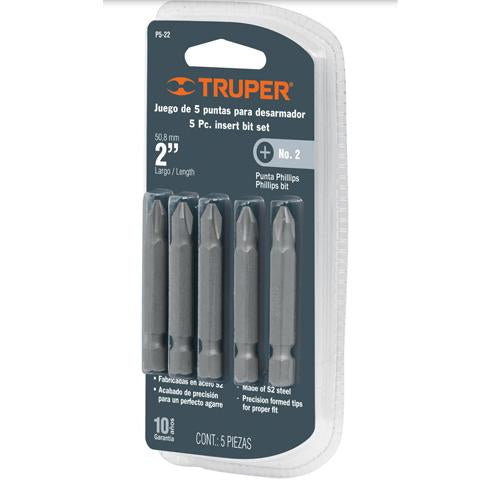 Punta Phillips 2 Plg (Tno. 2)(Blister) (17783) Truper