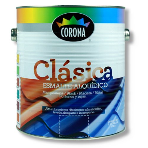 CLAS. ESMALTE NEGRO 1/8 (475ML) 1916-8 CORONA