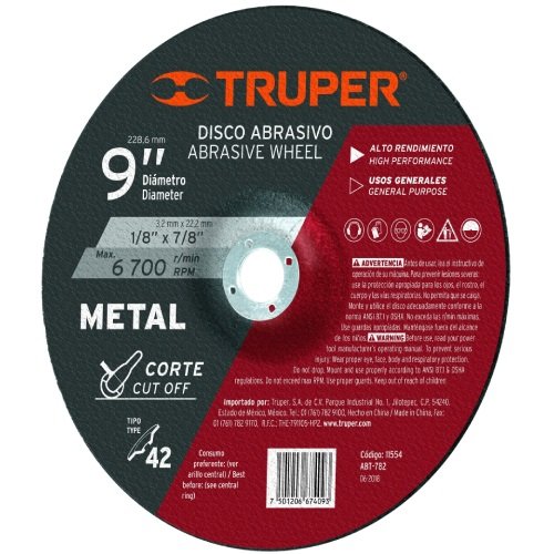 DISCO CORTE METAL 9 ALTO RENDI. (11554) TRUPER