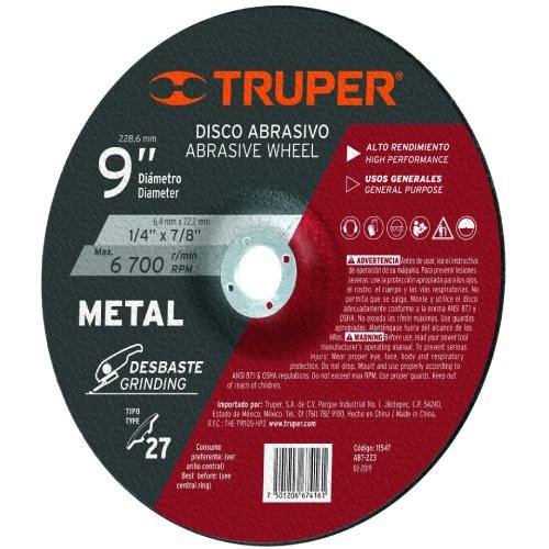 DISCO DESBASTE 9 ALTO RENDI. (11547) TRUPER