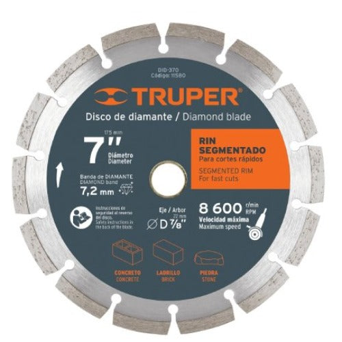 DISCO DIAMANTE RIN SEGMENTADO 9 (12976) TRUPER