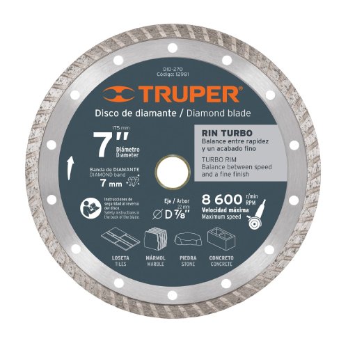 DISCO DIAMANTE TURBO 7 (12981) TRUPER