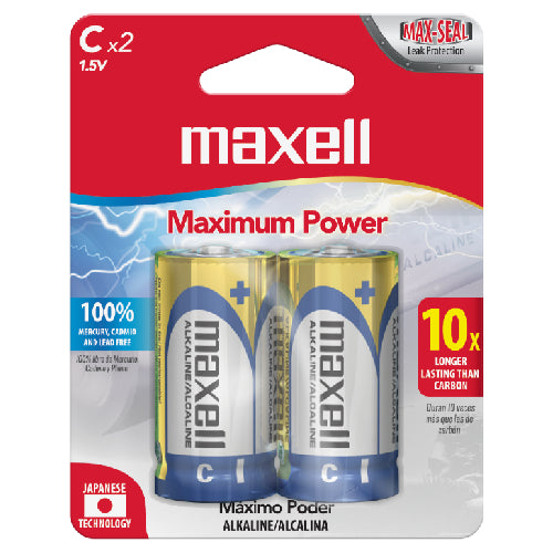 Bateria Alcalina Tipo C 2 Uni (723320) Maxell
