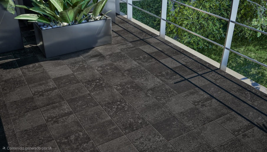 Piso Ibiza Negro 20 X 20 2mts A Samboro Ambiente