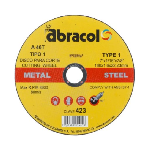 Disco Corte Fino 7plg 1.5mm (Abd2a0046074) Abracol