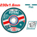 Disco corte metal & inox 9 1.6mm (TAC2162301) TOTAL
