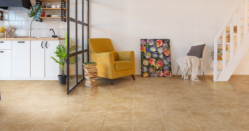 Piso Tivoli Beige 33.4x33.4 Cms 18 Pz 2mts (A) Unicesa Ambiente