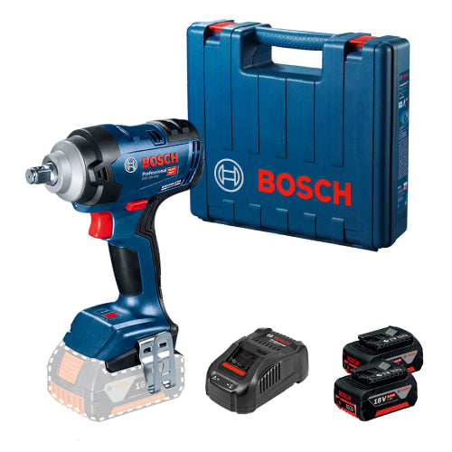 Llave Impacto De 1/2 Gds 18v-400 + 2 Baterias 4.0 Ah 295 (06019k00g0) Bosch