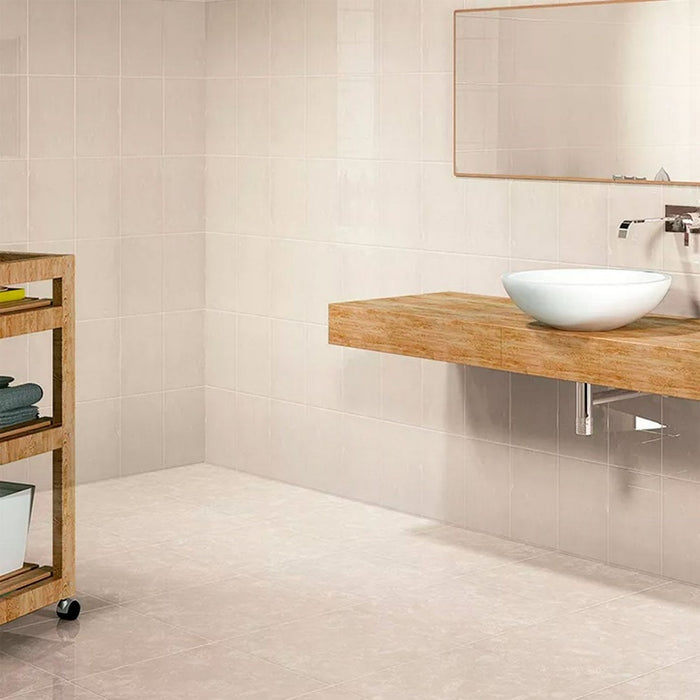 Piso Aspen Hueso 35.7X35.7 1.78Mts (47422) Vitromex Ambiente