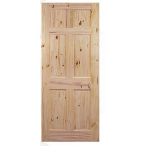 Puerta Conifera Radiata 6tb 0.914x2.10 Con Nudo (Combo)