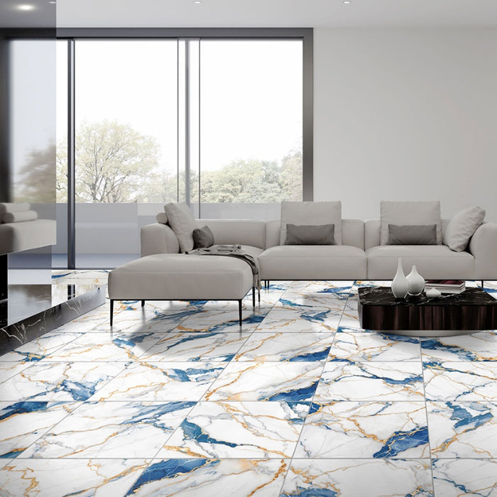 Piso Crystal Azul 45 X 45 Cms 1.42mts (A) Hispaccensa Ambiente