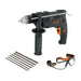 Rotomartillo Indus 1/2 700W + 6 Brocas P/Concreto Y Lentes (100292) Truper  