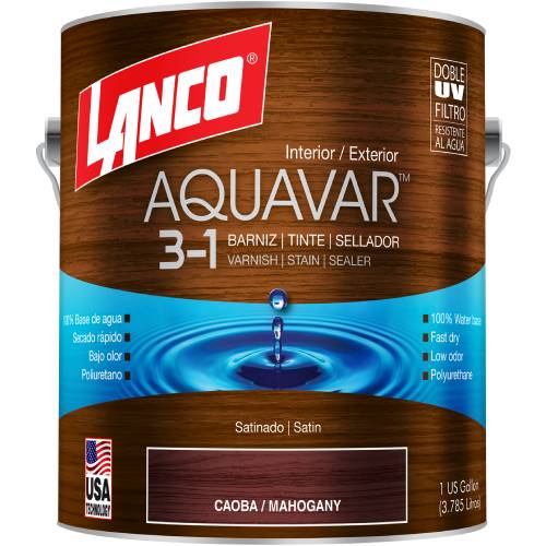 Barniz Aquavar Caoba Galon (Aq1360-4) Lanco