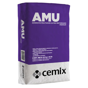 Adhesivo Pegamix Amu Blanco 20Kg  De Cemix