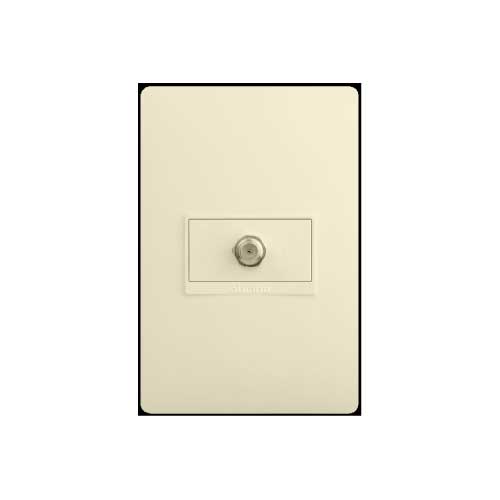 Apagador Placa Interruptor Doble Sencillo Marfil (48662) Volteck — El Arenal