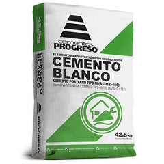 Cemento Blanco 42.5 Kg Progreso