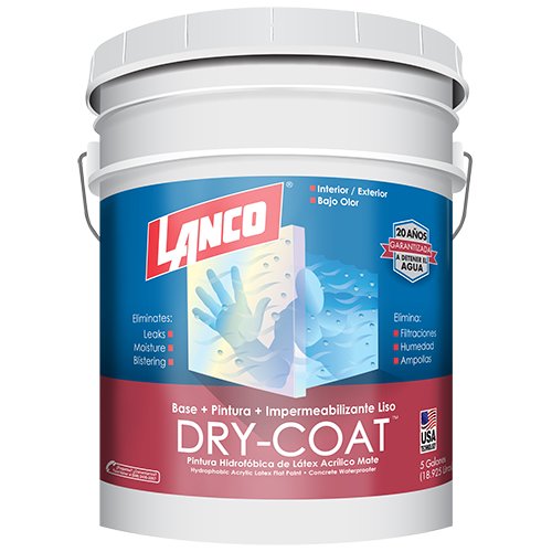 Impermeabilizante Lanco Dry-Coat Liso Blanco (Dc480-2) Cubeta — El Arenal