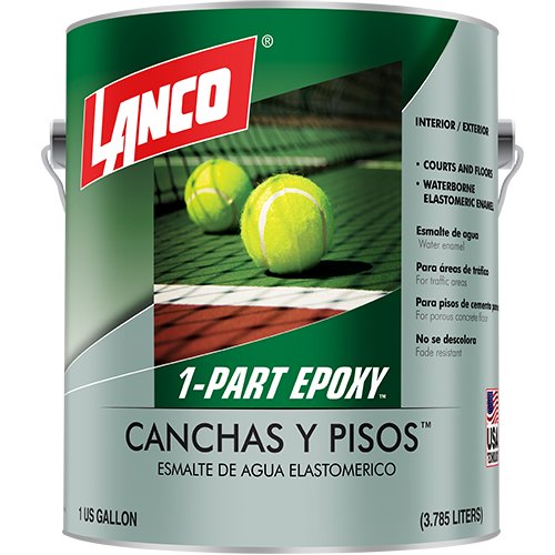 PINTURA CANCHAS - PISOS 1-PART EPOXY ROJO (CP465-4) GALON LANCO
